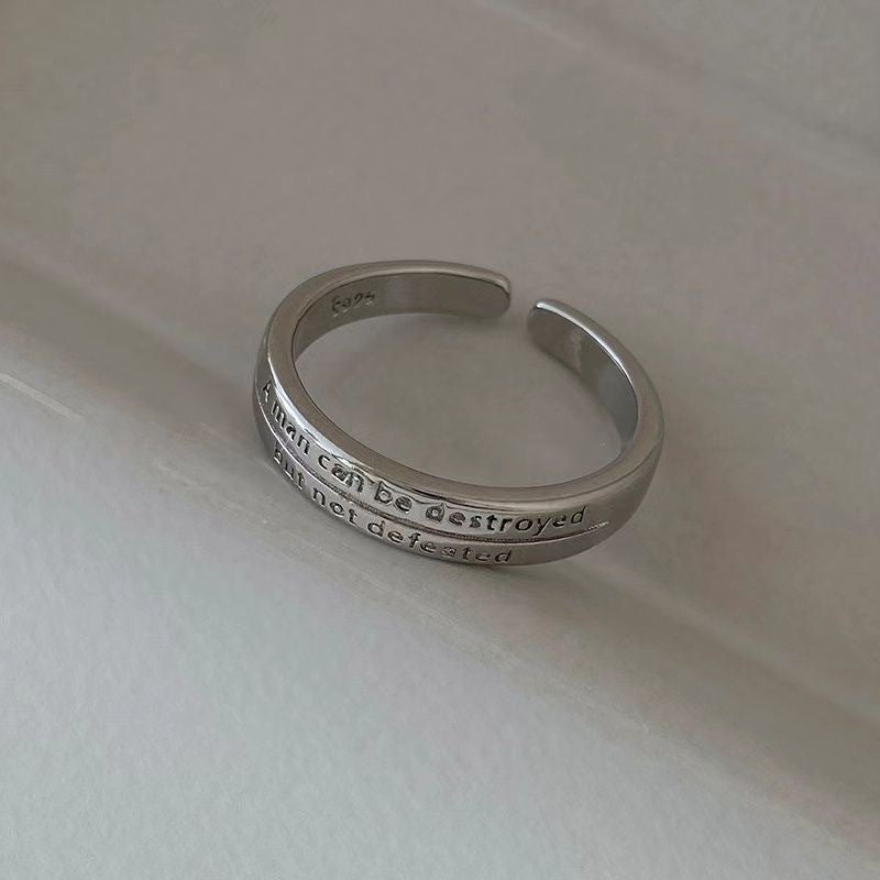 Wholesale Silver Color Ring Three-piece Set Simple Elegant All-match Finger Ring