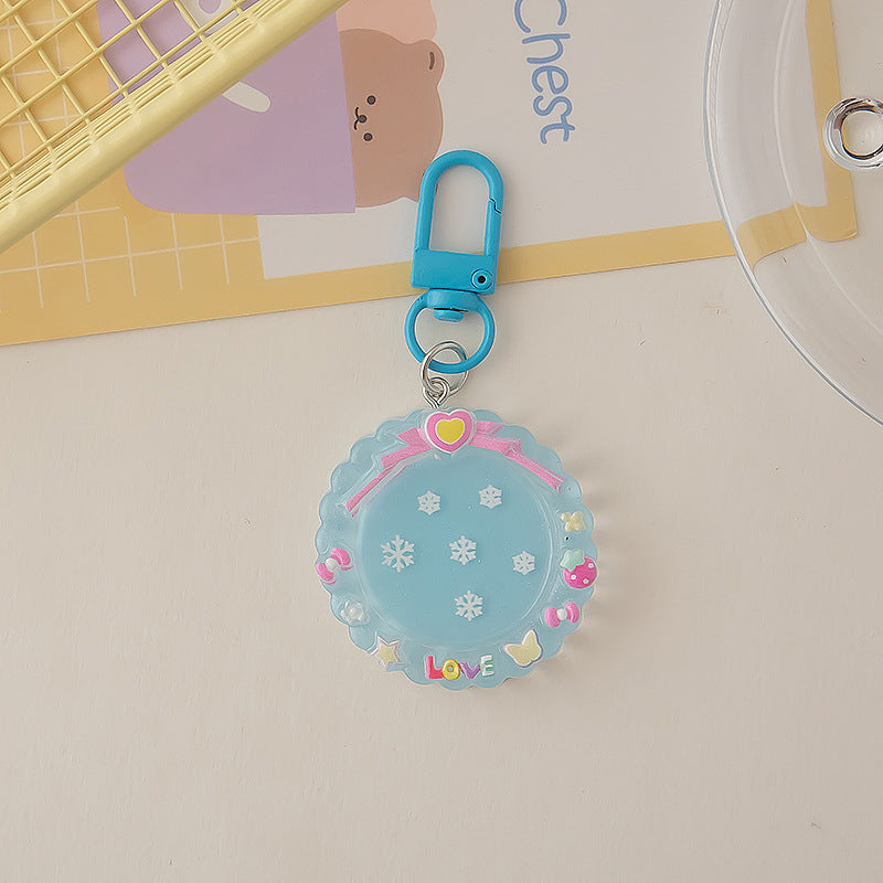 Wholesale Macaron Color Cartoon Luminous Photo Frame Keychain