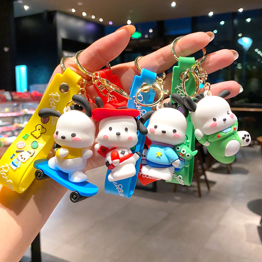 Wholesale Cartoon PVC Soft Glue Cute Keychain ACCVIP-KC-GongZ029