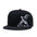 Wholesale black skull music flat hat hip  casual baseball cap