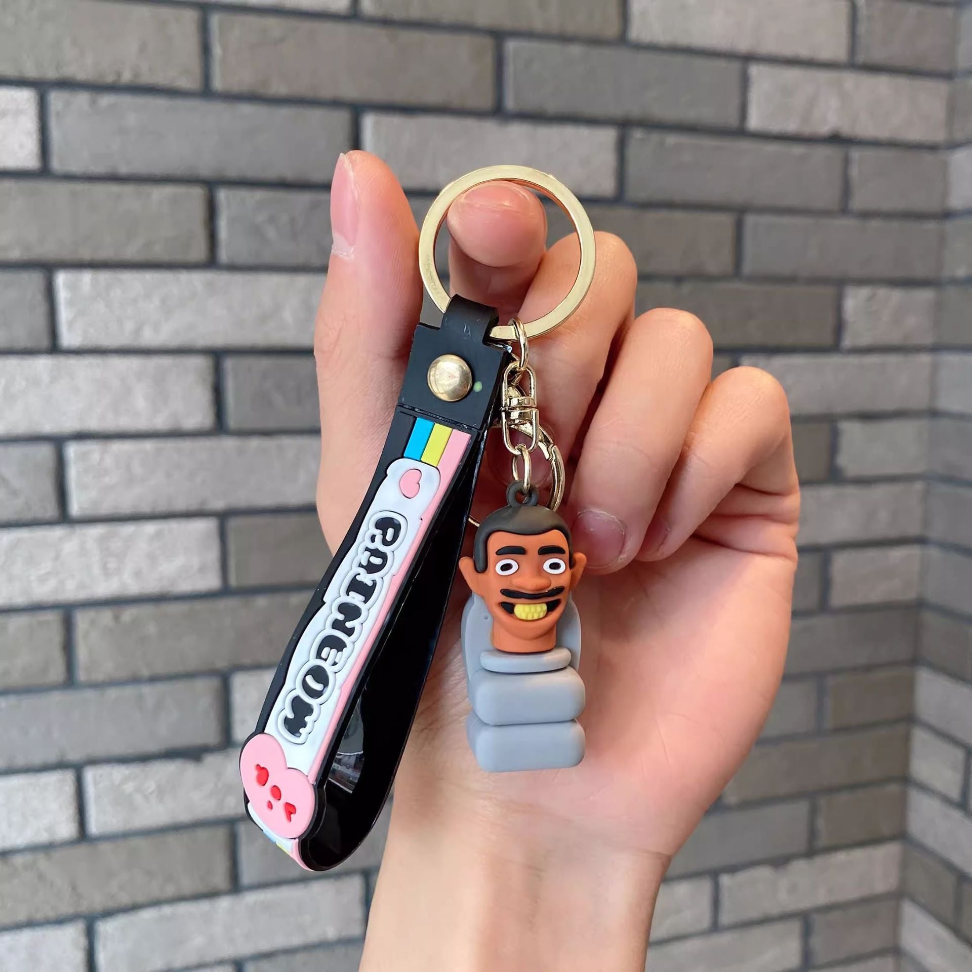 Wholesale Cartoon Cute Silicone Keychain ACC-KC-Lanb007