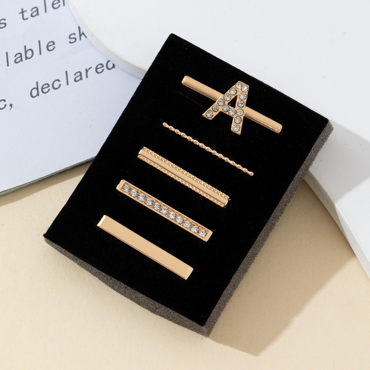 Wholesale Stylish Alloy English Letter Decorative Ring For Band Fashion Accessory Resale