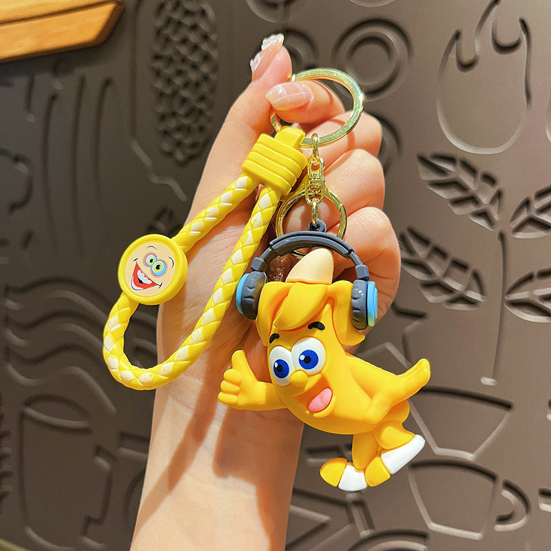Wholesale Cartoon PVC Soft Glue Cute Fruit Keychains ACC-KC-HangLi011