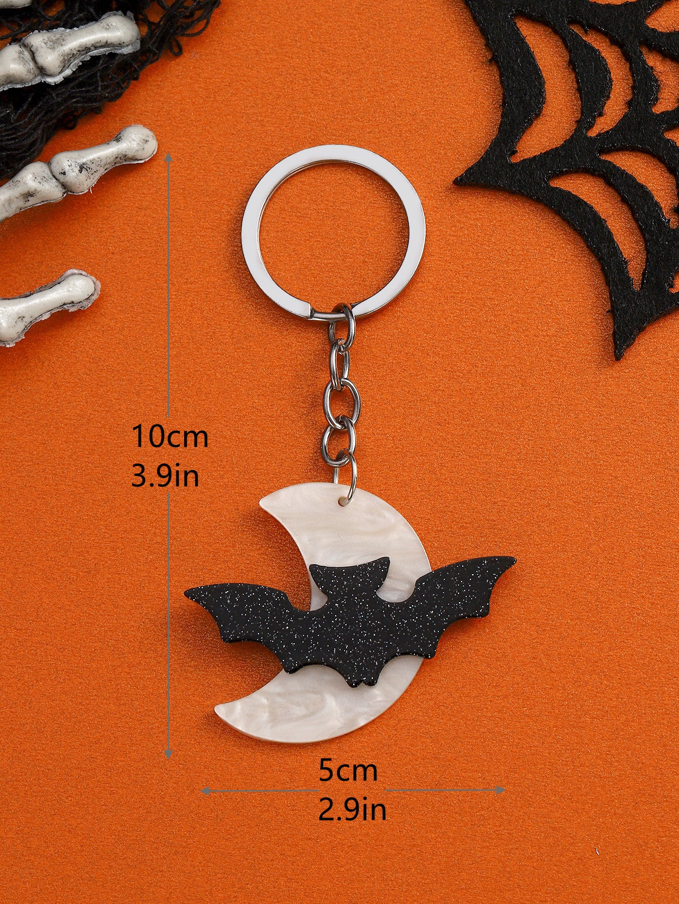 Wholesale Halloween Acrylic Bat Keychains ACC-KC-RongR078