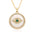 Wholesale color zircon clavicle chain drop oil enamel eye pendant necklace