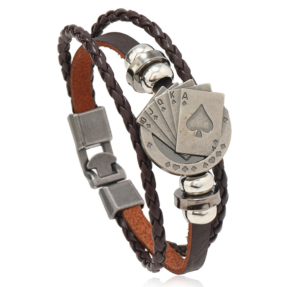 Wholesale Vintage Leather Bracelet Buckle Bracelet ACC-BT-Saih009