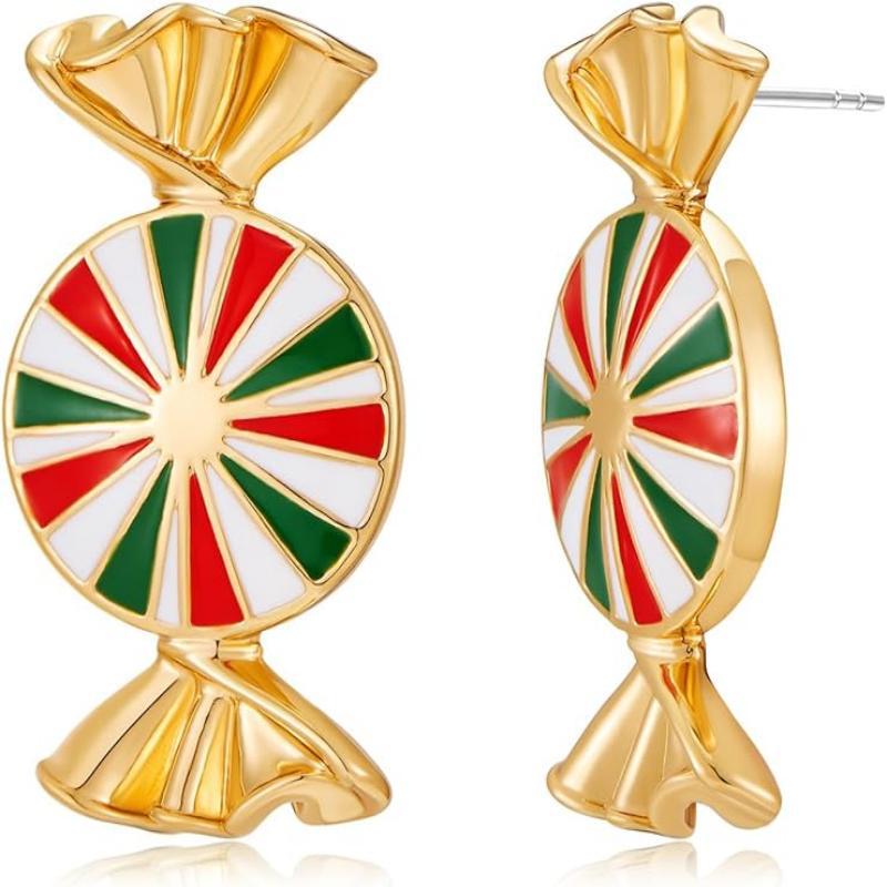 Wholesale bow earrings fashion  cute rainbow candy series earrings