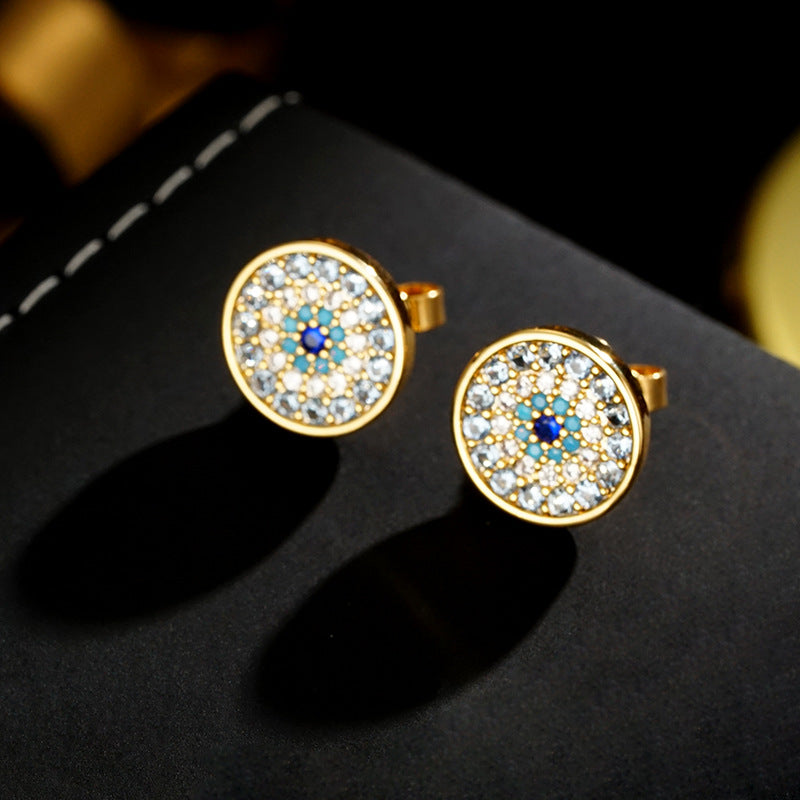 Wholesale  Retro Zircon Earrings Luxury Earrings