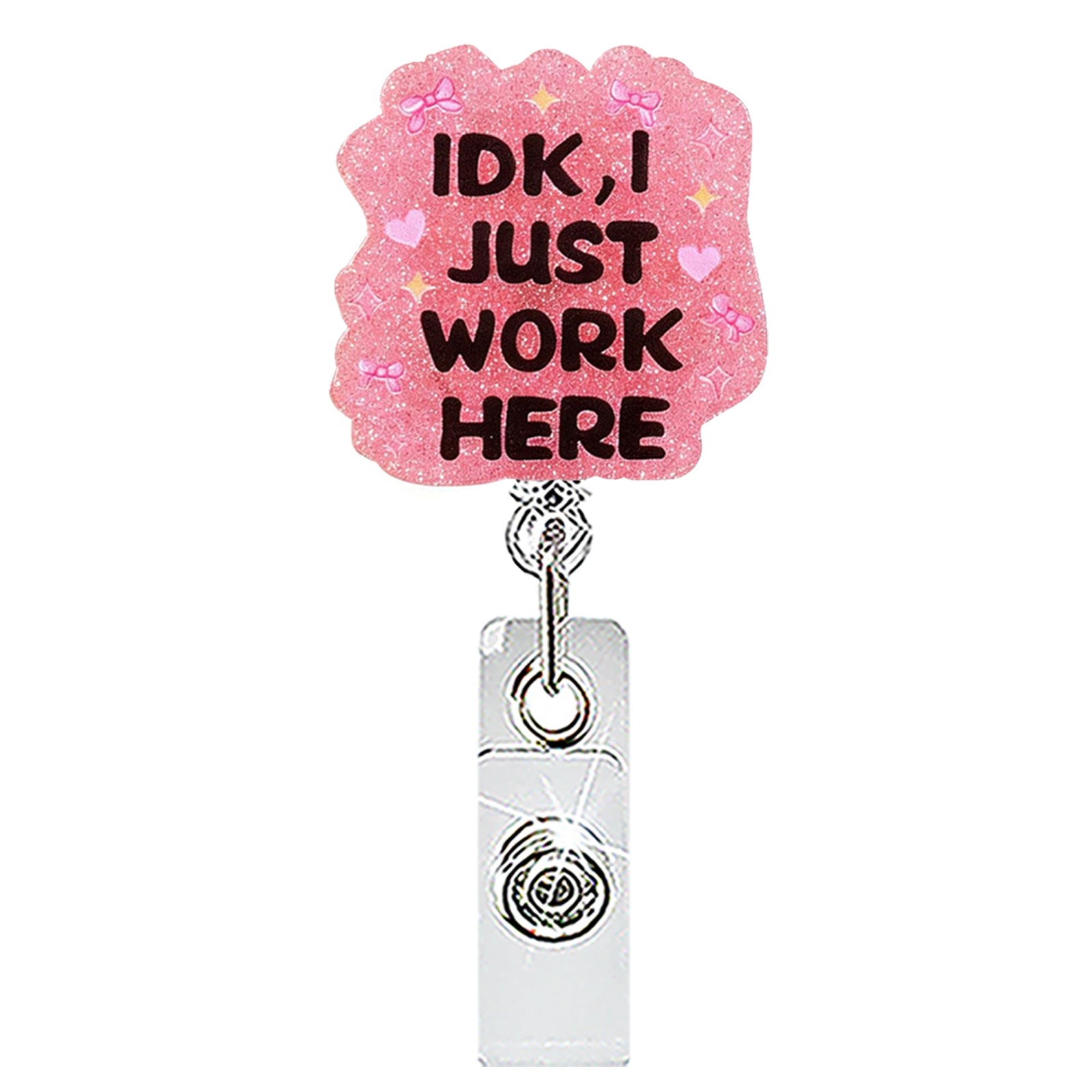 Wholesale Acrylic Retractable Badge Reel Fun Pill Bottle Design Nurse Medical Gift