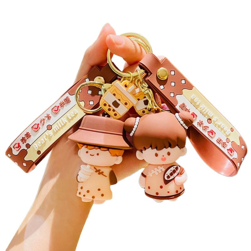Wholesale Cute cartoon silicone keychain
