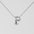 Wholesale  titanium steel smooth bubble letter necklace