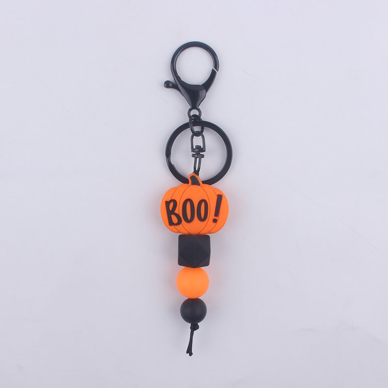 Wholesale Cartoon Halloween Silicone Beaded Keychain ACC-KC-GuangTian081