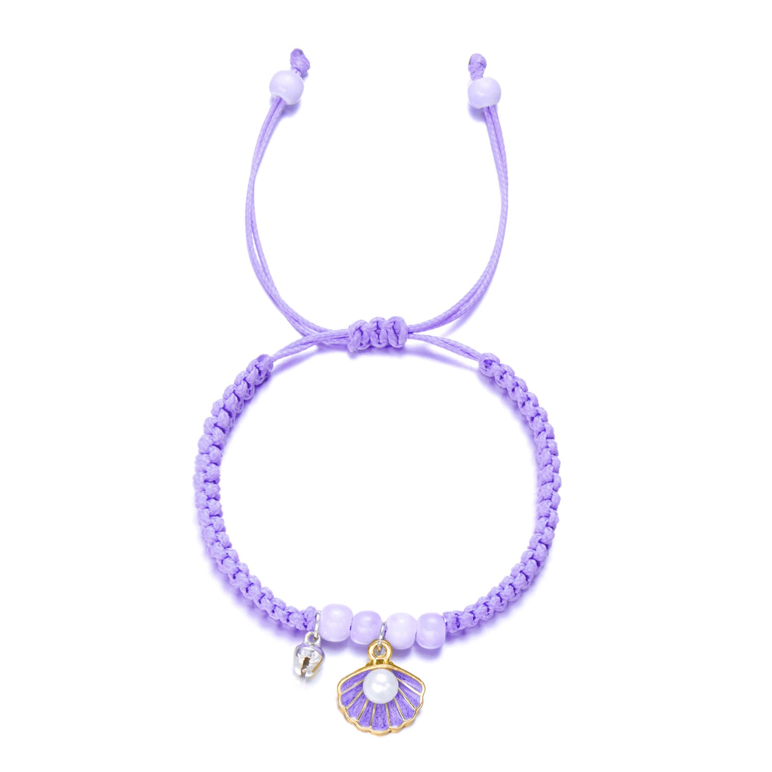 Wholesale shell bracelet  oil drop shell starfish ceramic bead bell hand woven bracelet