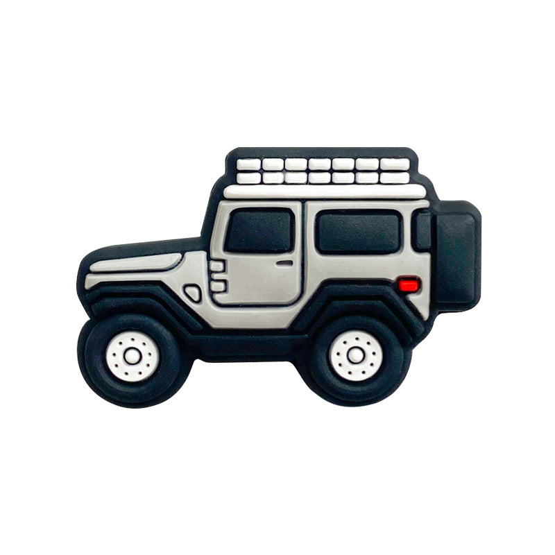 Wholesale 10pcs Cartoon Car Silicone Beads Focal Beads DIY Accessories ACC-BDS-WDX076