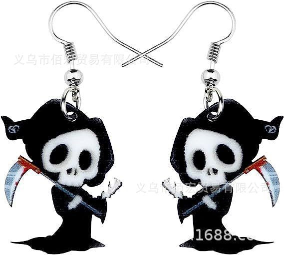 Wholesale  Beautiful Sugar Skull Head Earrings