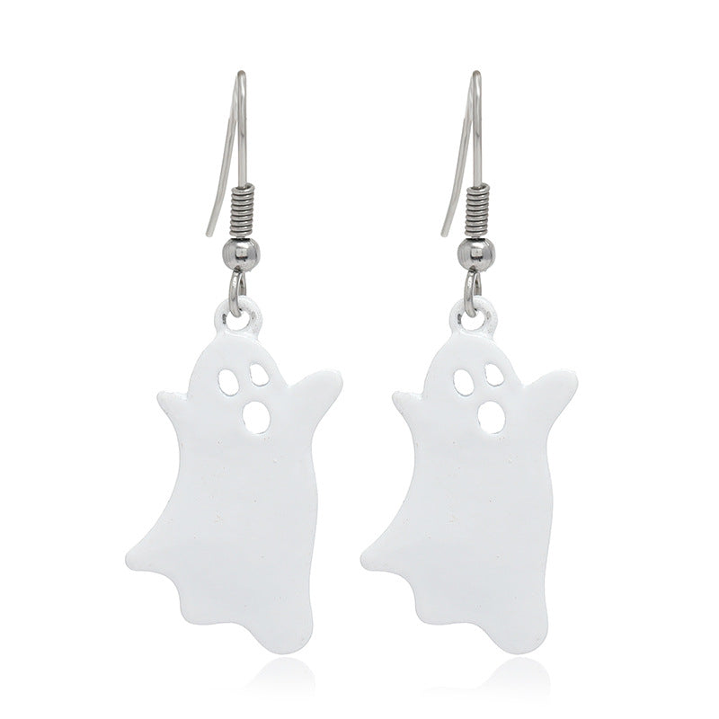 Wholesale  Theme Black Cat Pumpkin Dripping Oil Earrings - Fashion Jewelry Accessory for Party Gift Boutique