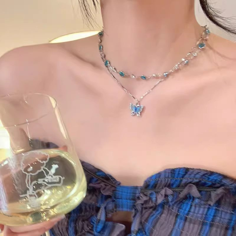 Wholesale Light luxury Pearl titanium steel necklace