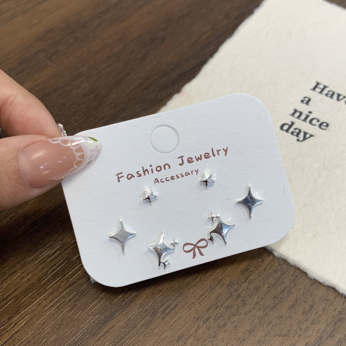 Wholesale Exquisite and Compact Mini Earring Set Silver Needle Earrings Simple Small Earrings