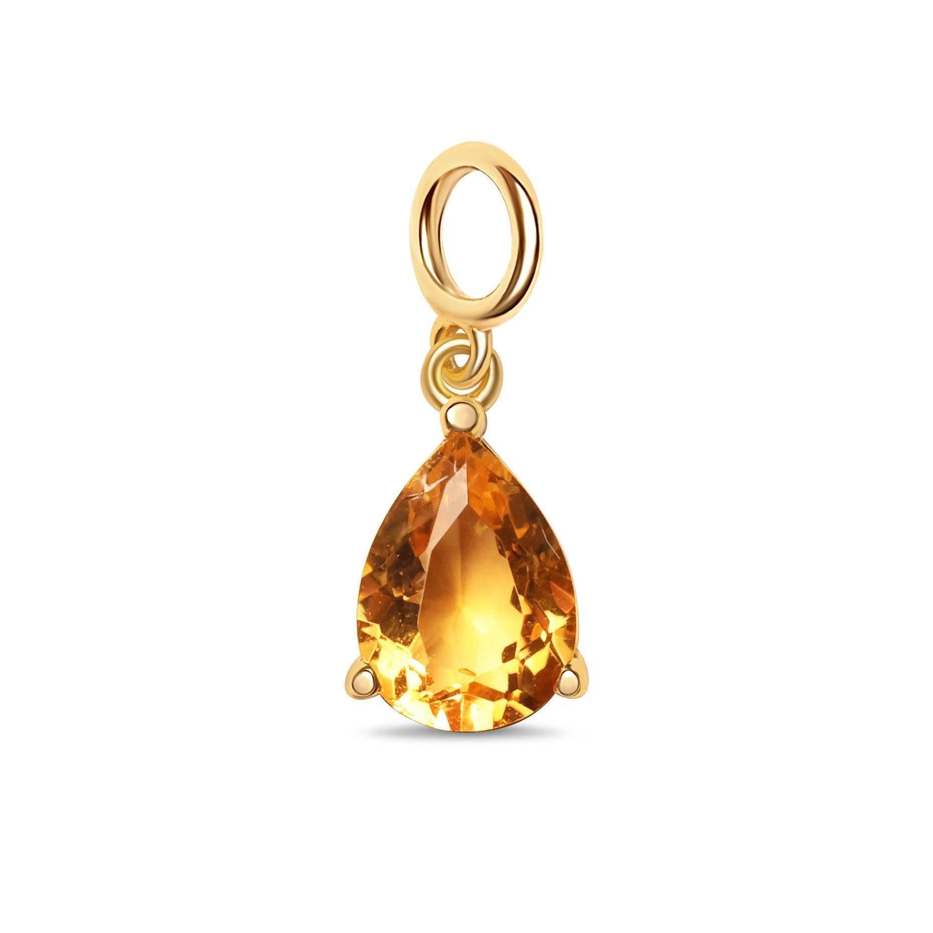 Wholesale DIY December Birthstone Pendant  Stainless Steel Vacuum Pendants