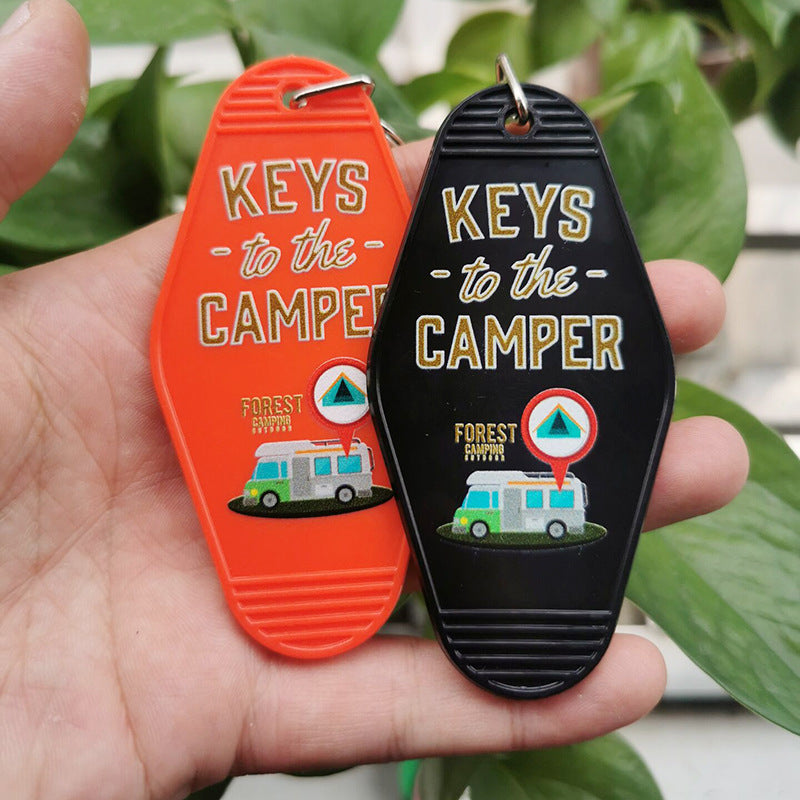 Wholesale Hotel Key To The CAMPER Travel Keychains ACC-KC-MeiXin002