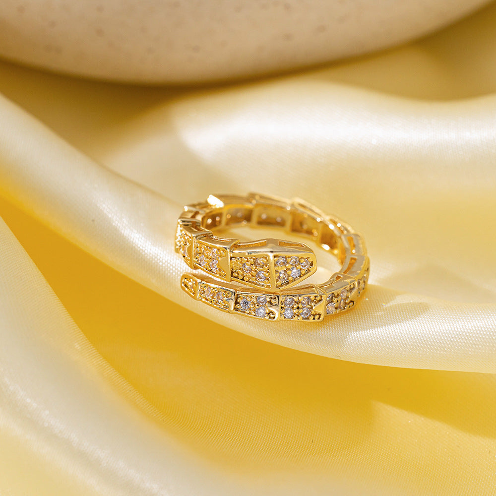 Wholesale Non-fading Open Adjustable Ring ACC-RS-QiYun001