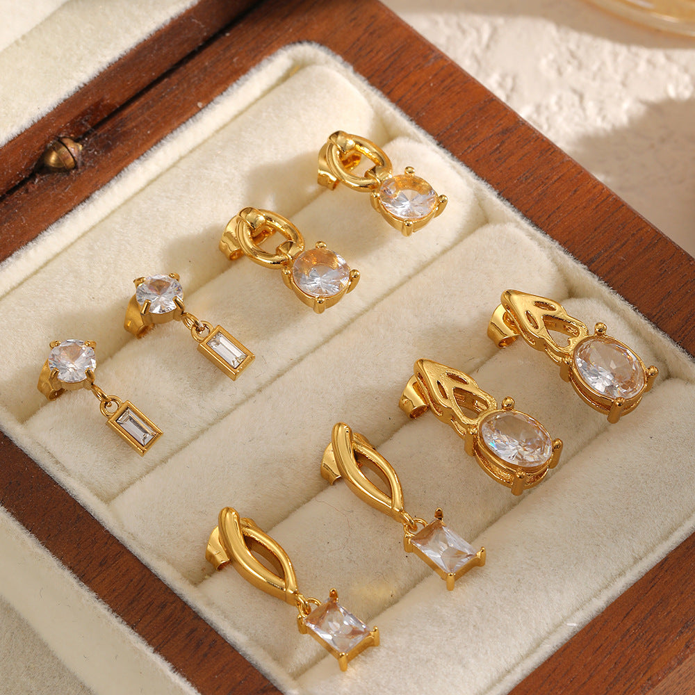 Wholesale Stainless steel earrings for women,  fashionable,  versatile,  high-end feel