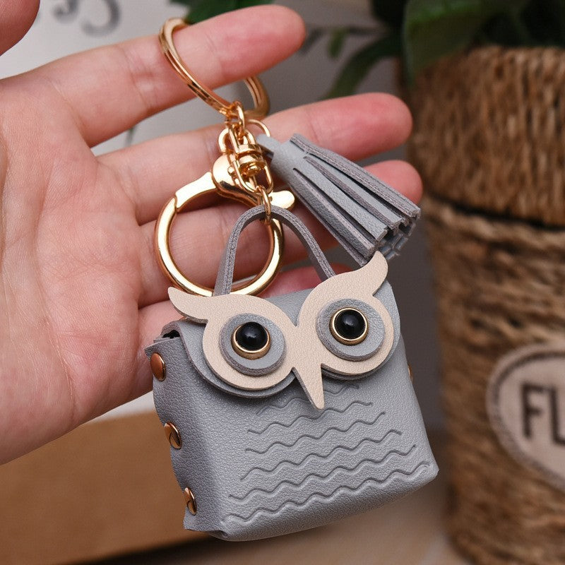 Wholesale Owl Leather Coin Purse Keychains Keychain Wallet ACC-KC-YanG003