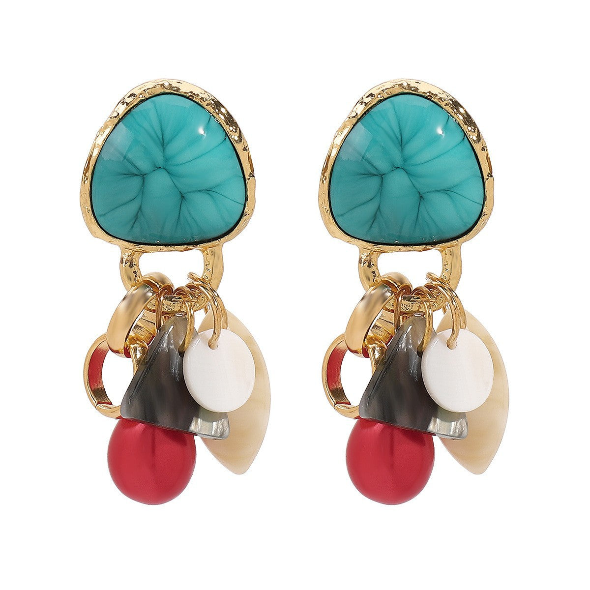 Wholesale  Retro Personalized Irregular Alloy Earrings