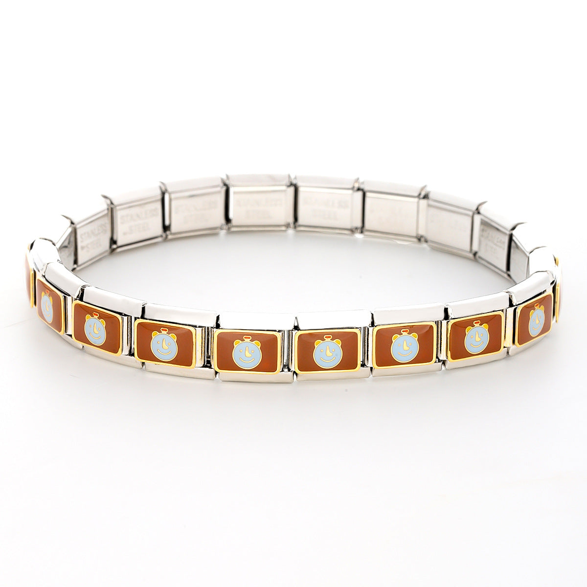 Wholesale Italian Charm Bracelet 9mm DIY Splicing Cartoon  Stainless Steel Composable Bracelet