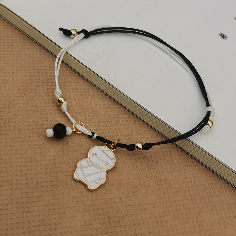 Wholesale Halloween Handmade Woven Ghost Pumpkin Skull Bracelet ACC-BT-Haol005