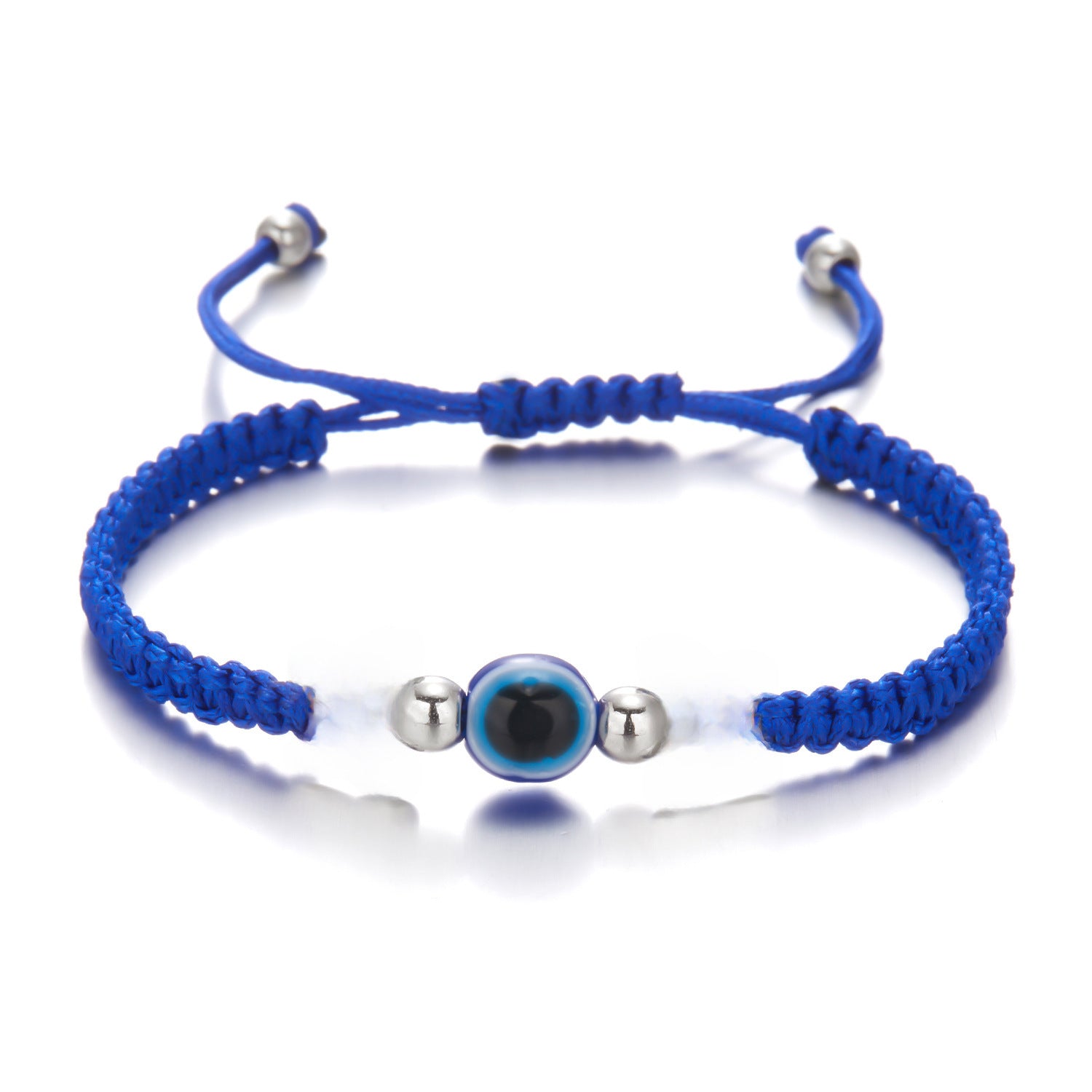 Wholesale Adjustable Palm Blue Eyes Red Rope Braided Hand