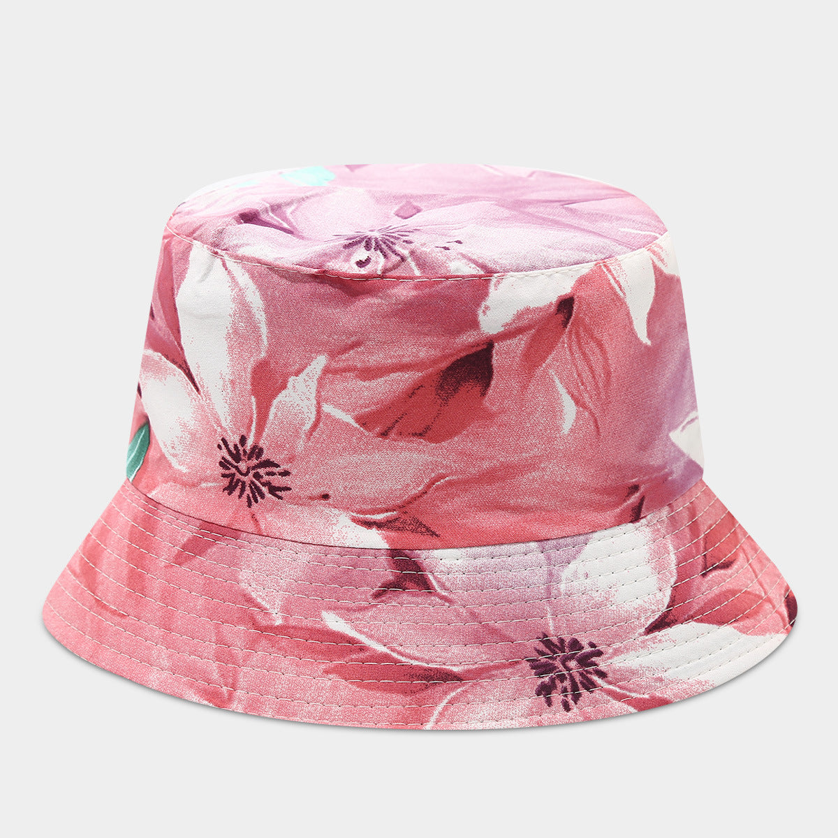 Wholesale Double-Sided Fisherman Hat  Flower Pattern Basin Hat
