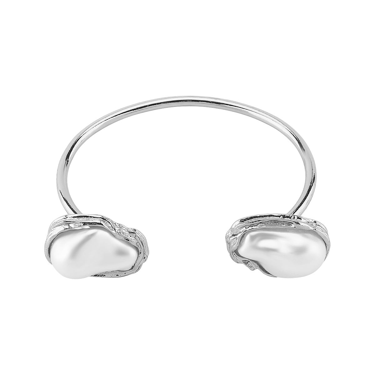 Wholesale Alloy Flower Exaggerated Irregular Pearl Geometric Earrings Ring Collar Bracelet