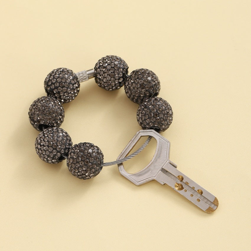 Wholesale Diamond Bracelet Wristlet Keychains ACC-KC-RongR081