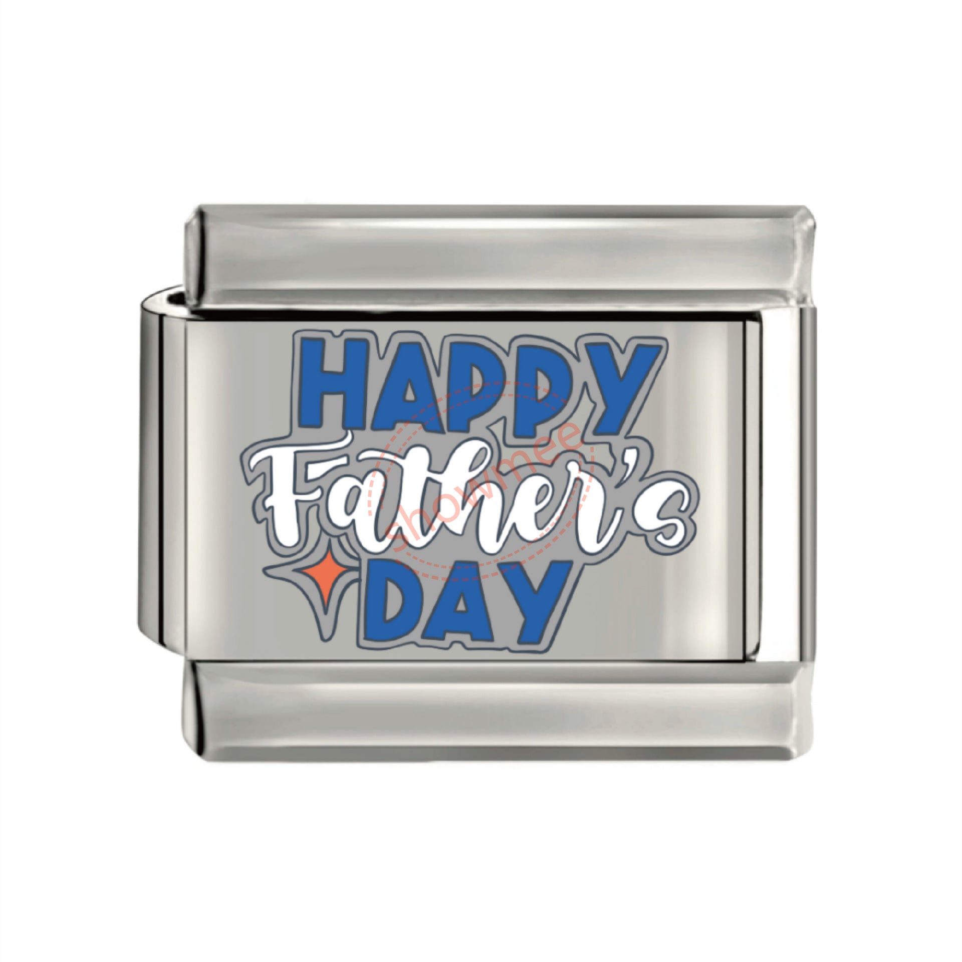 Wholesale 10pcs Italian Charm Bracelet 9mm DIY Splicing Father's Day Elements Titanium Steel Composable Bracelet