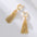Wholesale Light Luxury Copper Plated Real Gold Silver Needle Earrings