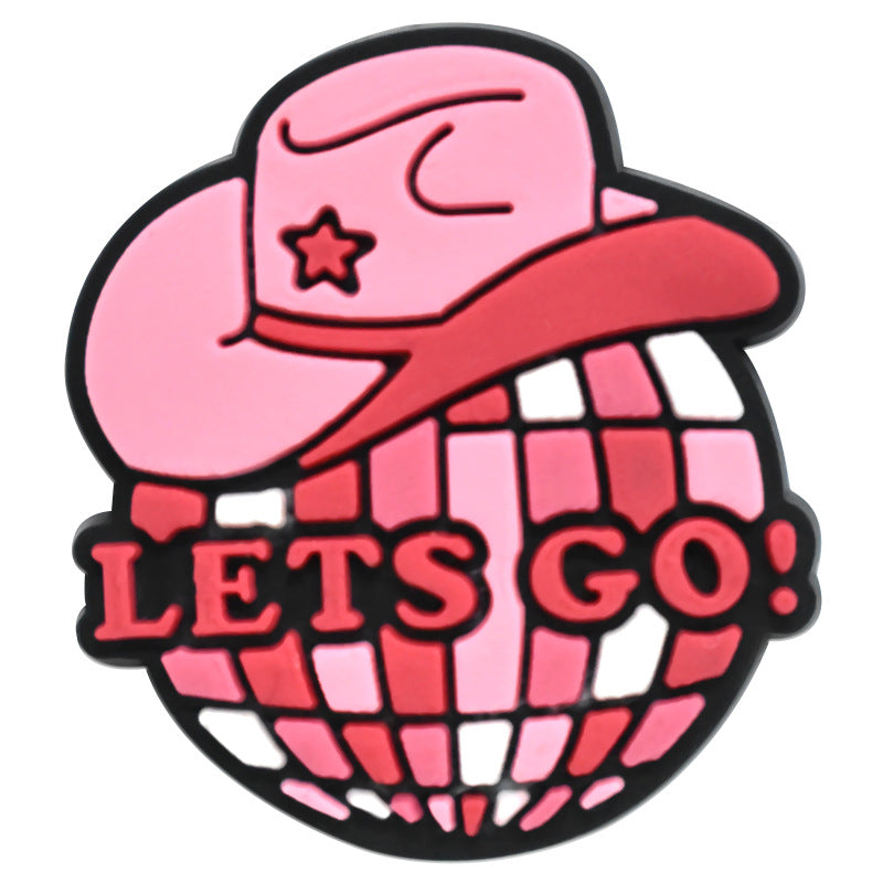 Wholesale Random 100pcs Pink Denim Series Shoes Accessories Shoes Charms ACC-SC-RYY051