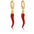 Wholesale small pepper alloy earrings