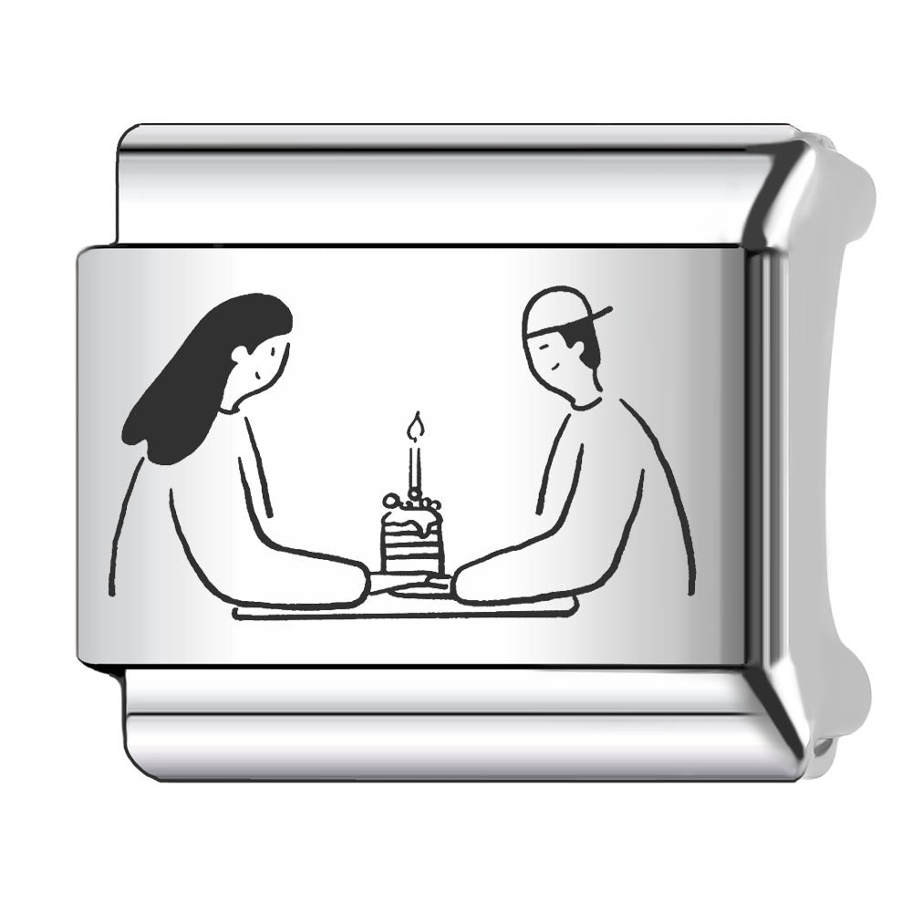 Wholesale Italian Charm Bracelet 9mm DIY Splicing Couple Love Stainless Steel Composable Bracelet