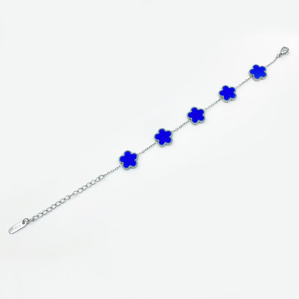 Wholesale Electroplated Stainless Steel Lucky Clover Bracelet - Modern Minimalist Fashion Accessory for Gift or Boutique Resale