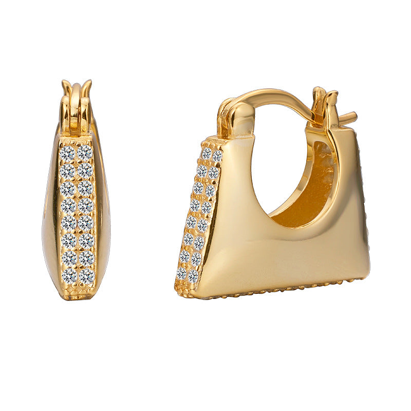 Wholesale 925 Sterling Silver Geometric  Clip-On Earrings