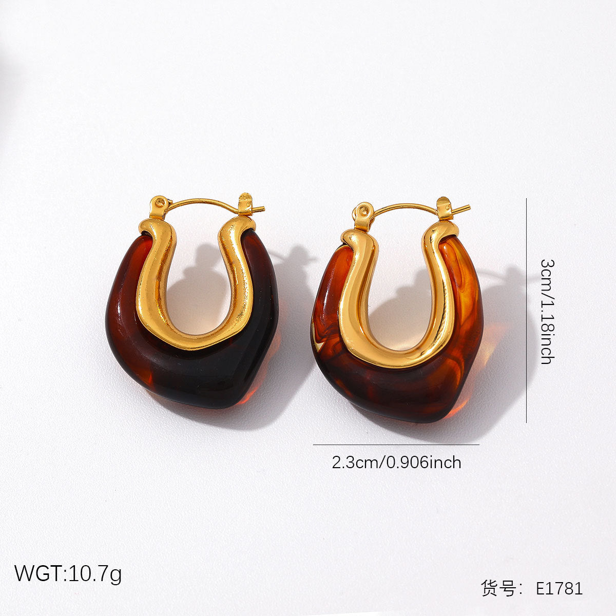 Wholesale Versatile Red Stainless steel Stud Earrings