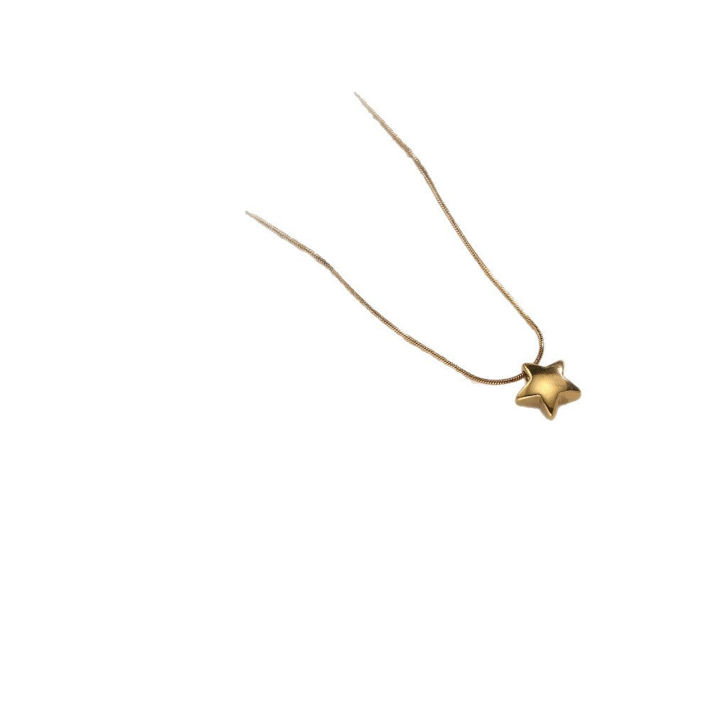 Wholesale Stainless Steel Star and Heart Necklace