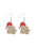 Wholesale Christmas Party Cute Snowman Christmas Tree Cartoon Wooden Earrings