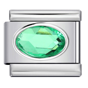 Wholesale  Italian Charm Bracelet 9mm DIYOval-shaped Creative Stainless Steel Composable Bracelet