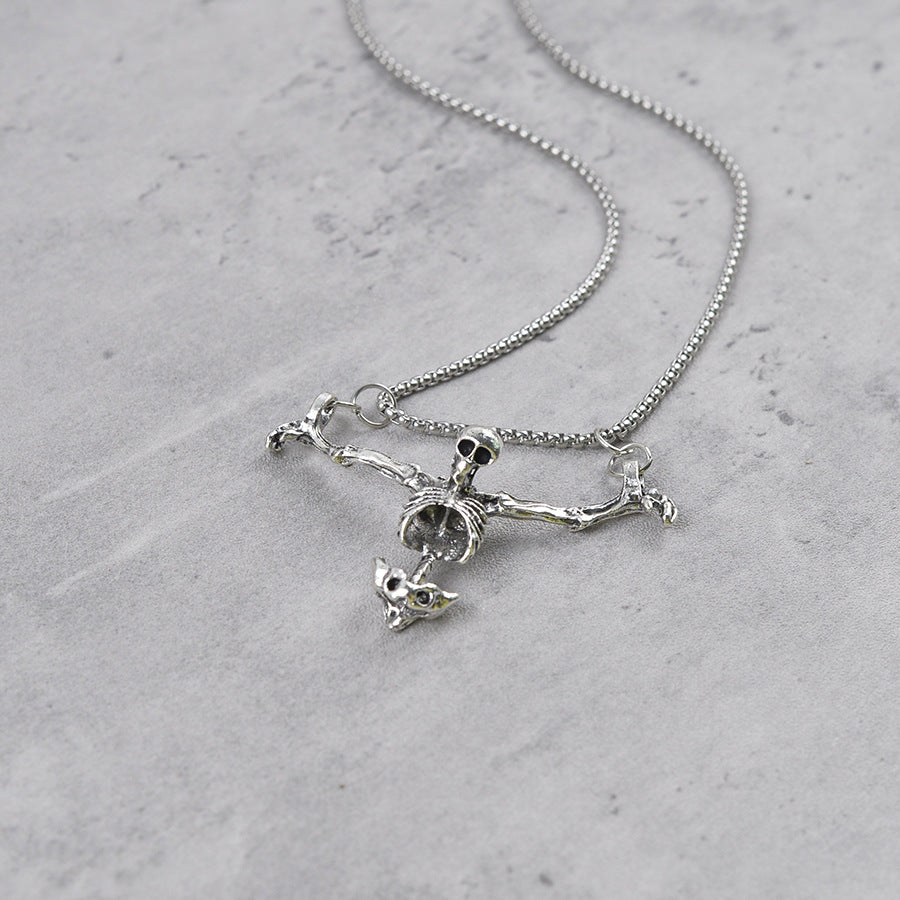 Wholesale Dark Skull Pendant Necklace