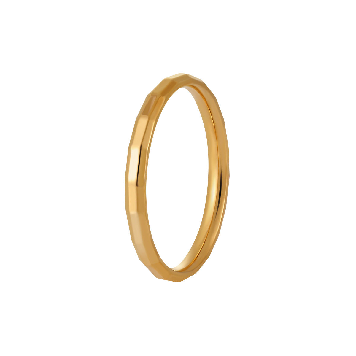 Wholesale  Three Row Bamboo Ring Fashionable Titanium Steel Gold Ring