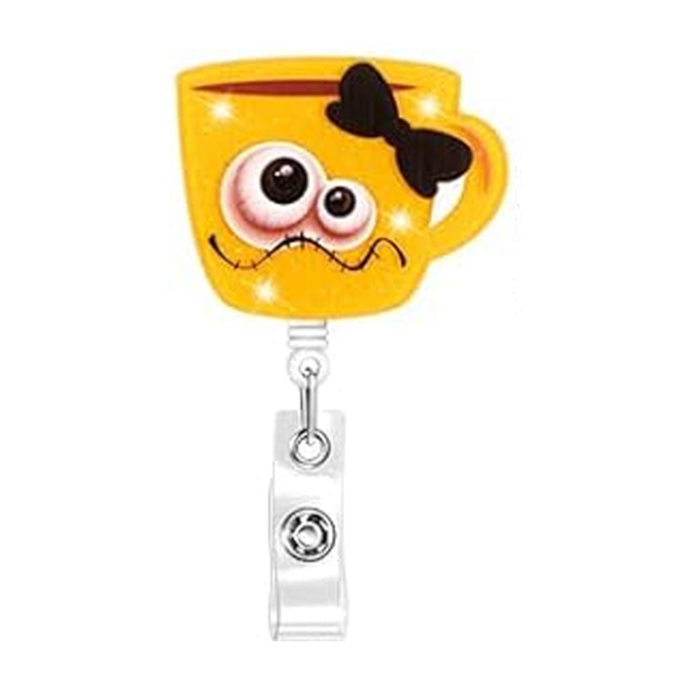 Wholesale Halloween Cartoon Pumpkin Ghost Retractable Rotating Badge Reels Keychains ACC-KC-XinDing008