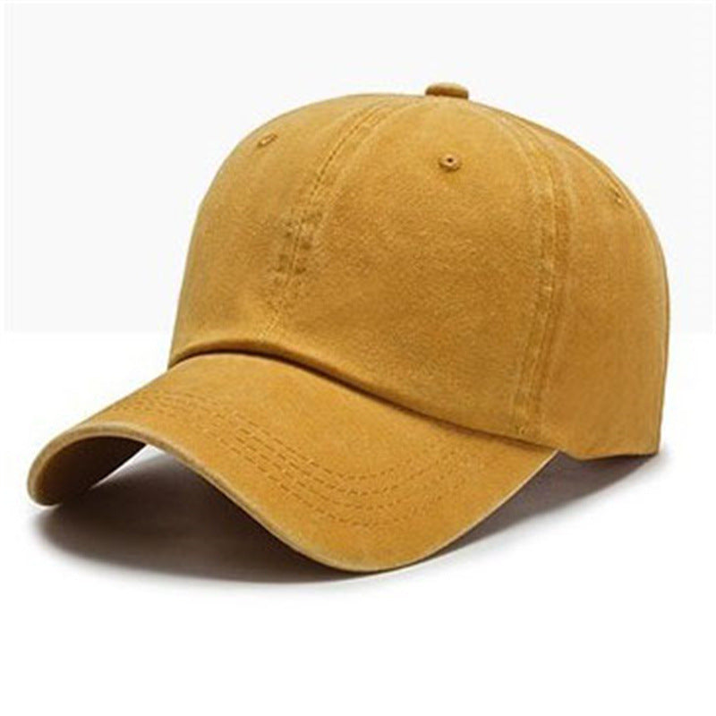 Wholesale Washed Pure Cotton Solid Color Light Plate Baseball Cap
