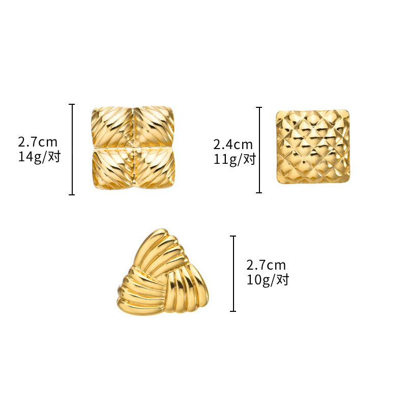 Wholesale Geometric Stainless Steel Earrings